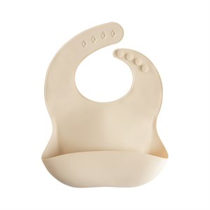 Mushie Silicone Bib - Shifting Sand